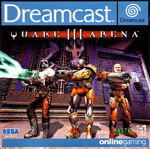 Quake III Arena box art for Sega Dreamcast